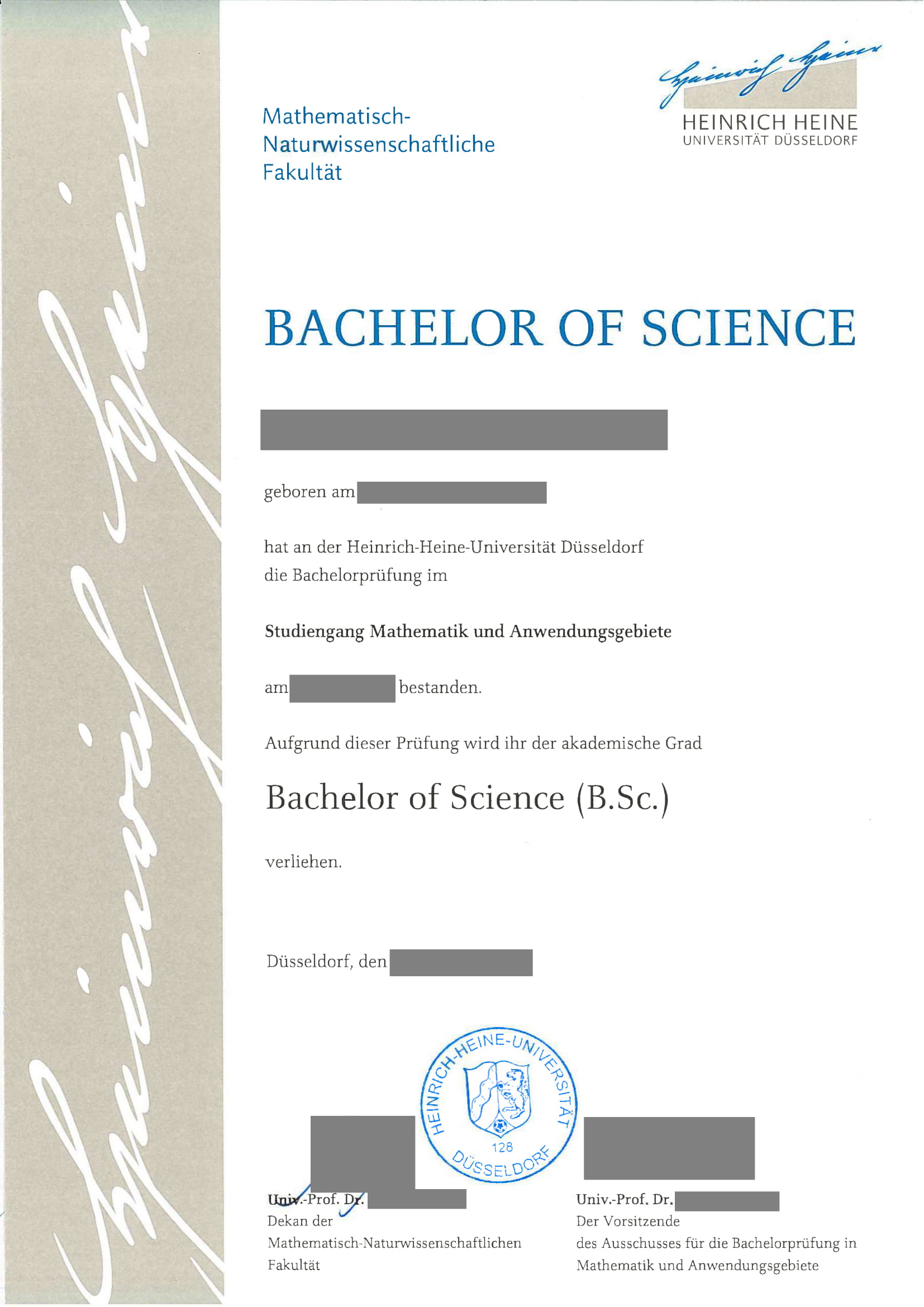 Beglaubigte Übersetzung Bachelor-1