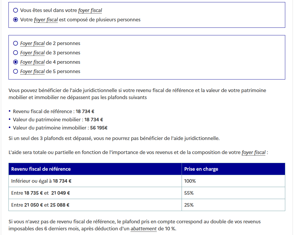 Prozesskostenhilfe in Frankreich beantragen